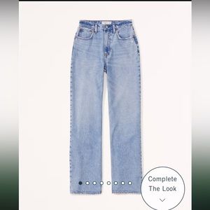 Abercrombie High Rise Loose Jean 27 L